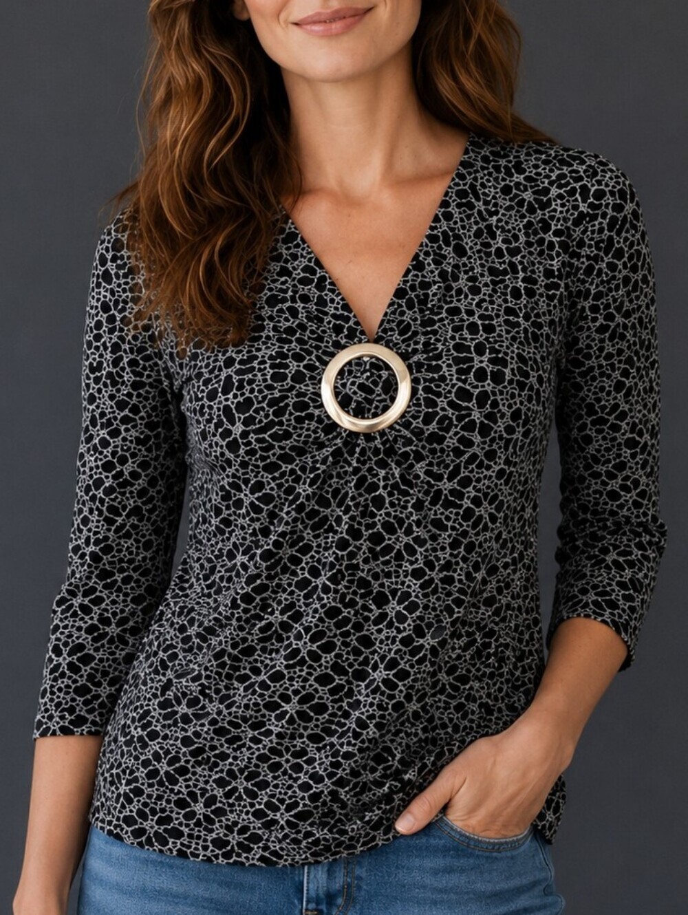 3/$30 JOSEPHINE CHAUS Floral Embroidered Cinch Fitted Cropped Witchy Blouse